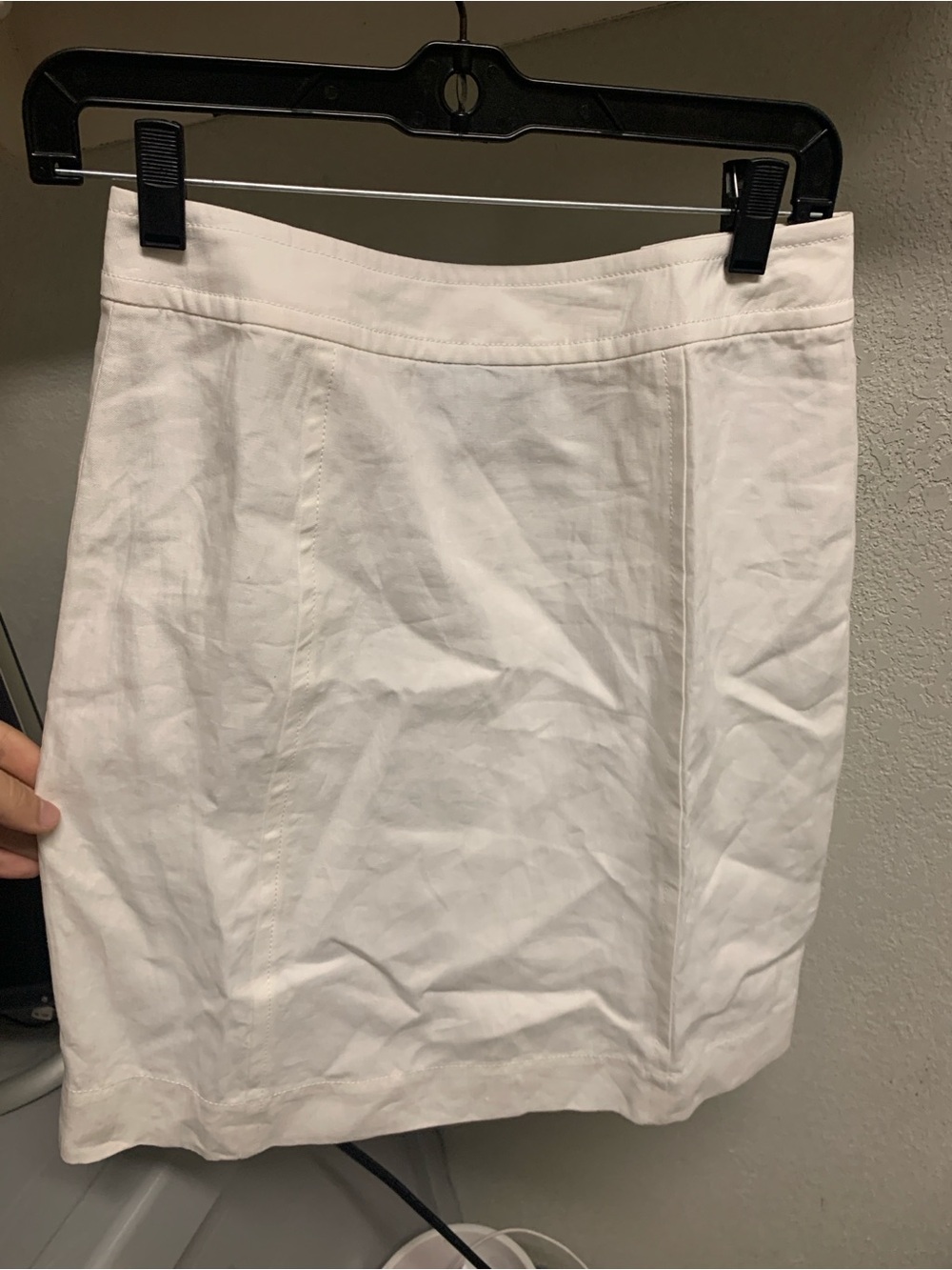 Worth White Midi Button-Accent Linen Skirt NWT - Picture 3 of 4